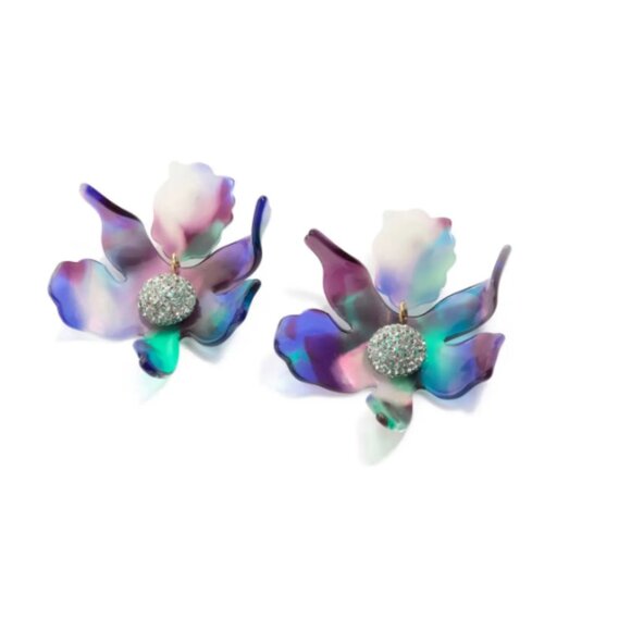 Lele Sadoughi Crystal Lily Earrings - Picture 10 of 13